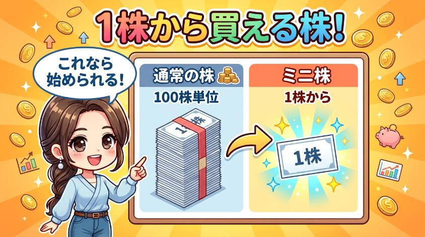 1.1　ミニ株は「1株から買える株」のこと