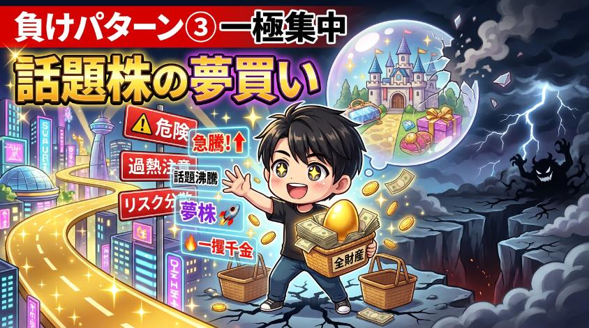 4.3　負けパターン③：話題株への一極集中と「夢買い」