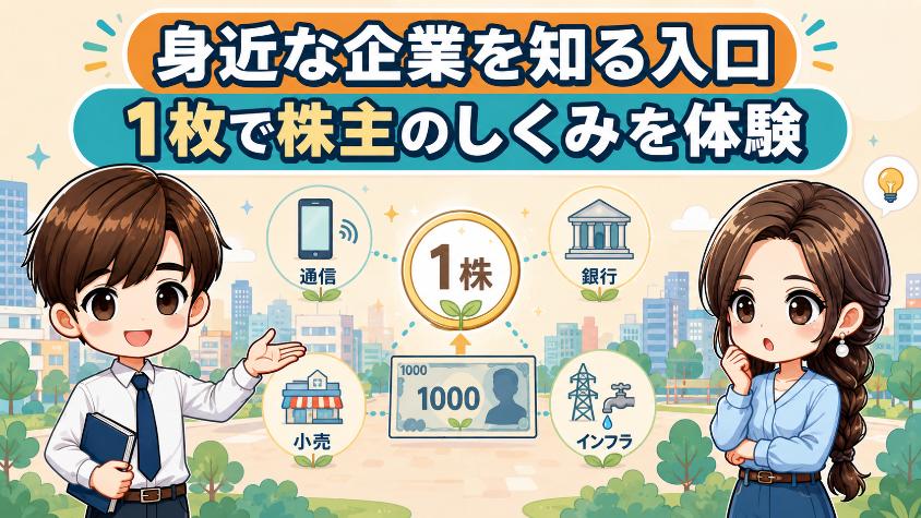 1.1　1000円札1枚で誰もが知る企業の株主になれる