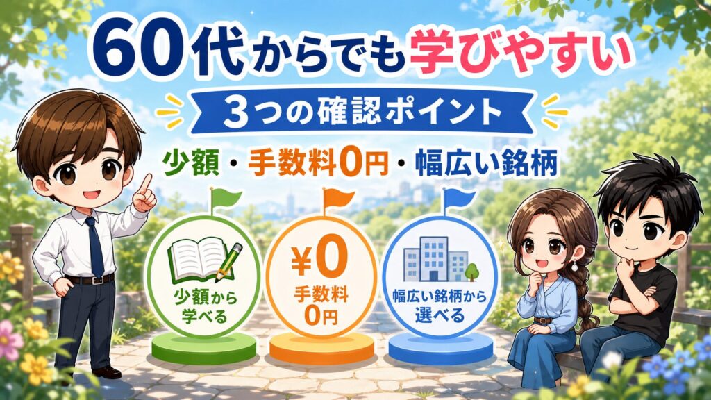 2. 「いまさら遅い」は誤解　60代こそS株から始めるべき3つの理由
