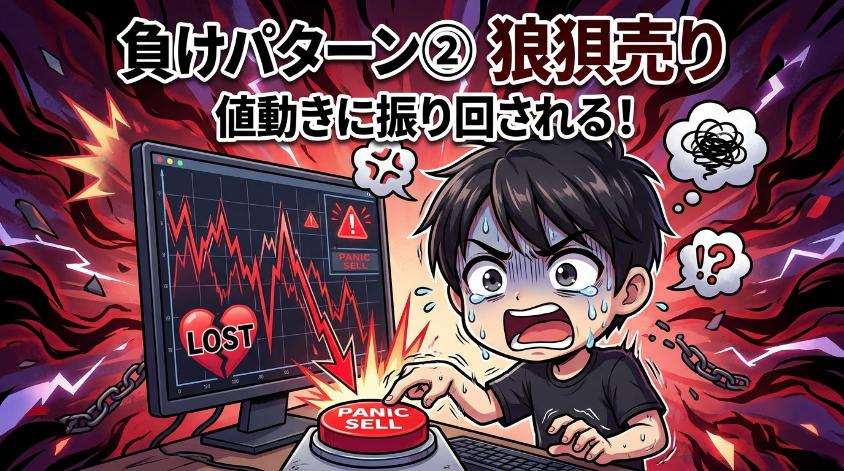 4.2　負けパターン②：値動きに振り回されて狼狽売り