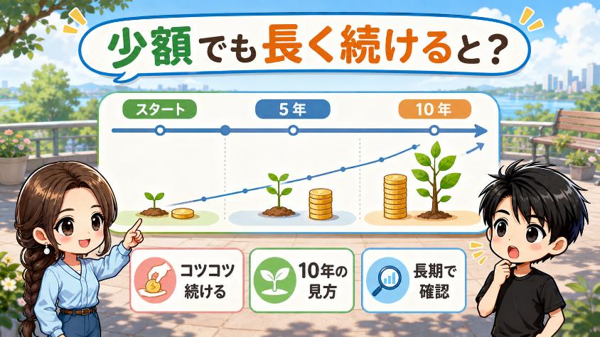 9.　「少額じゃ意味ない」は本当？10年後のシミュレーション