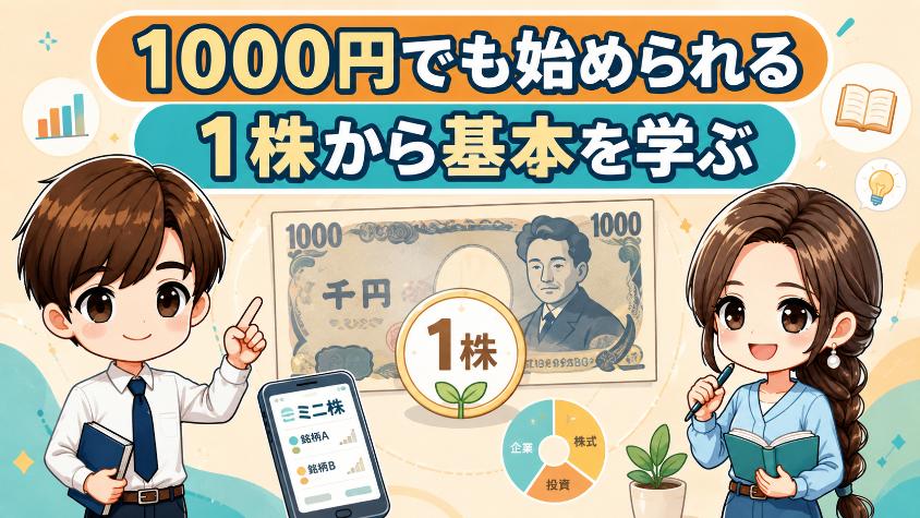 1.　ミニ株は本当に1000円で買えるのか？【結論：買える】
