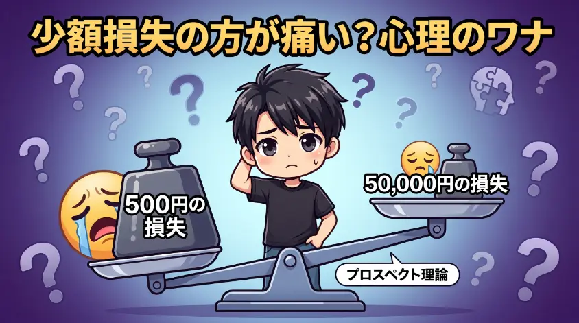 2.1 数百円の損失が、なぜ数万円の損失より刺さるのか