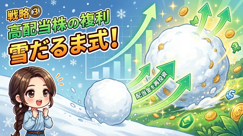 3.3　戦略③高配当株の複利：雪だるま式に資産を増やす仕組み