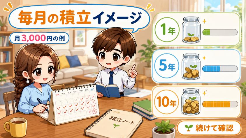 9.1　月3,000円の積立で、10年後にどうなる？