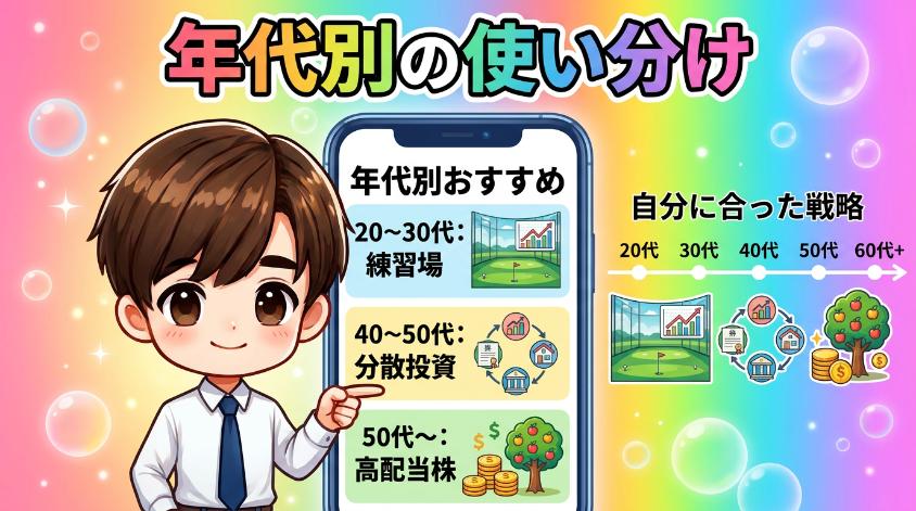 6.4　3戦略の使い分け（年代別の目安）