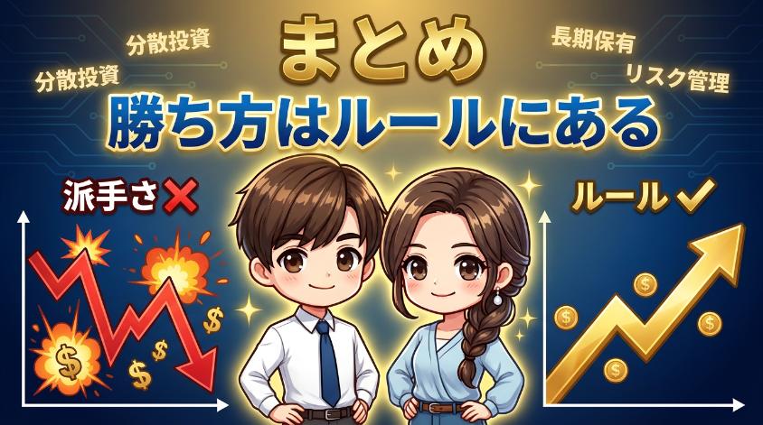 9.　まとめ：ミニ株での勝ち方は「派手さ」ではなく「ルール」にある