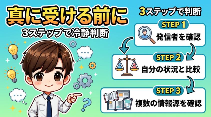 3.3　「やめとけ」を真に受ける前の3ステップ