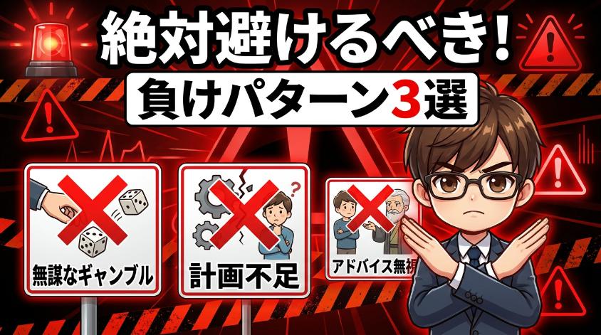 4.　絶対避けるべき「負けパターン」3選