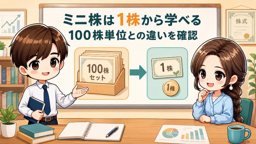 3.2　ミニ株は「1株から買える特別ルート」