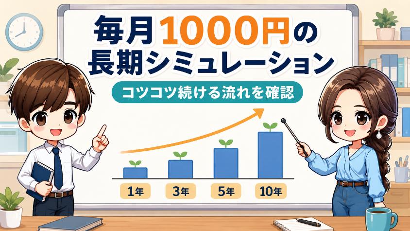4.1　毎月1000円の長期シミュレーション