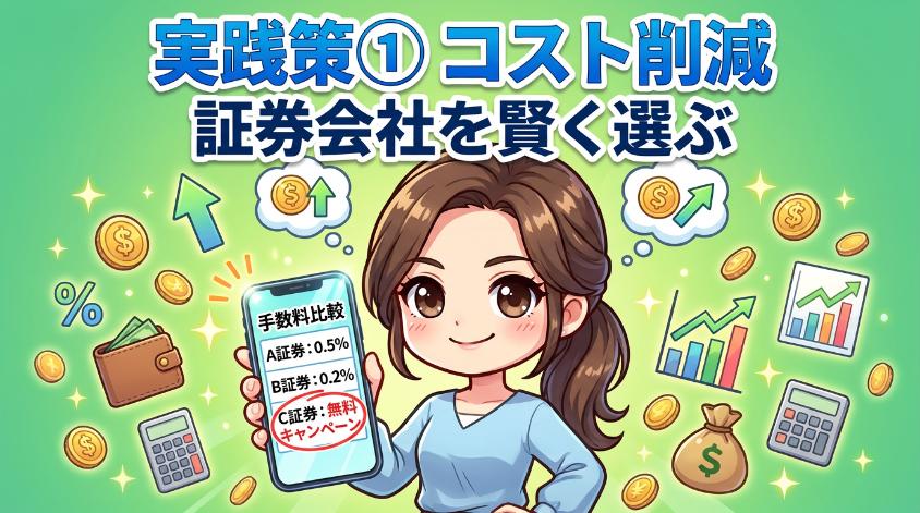 4.1　実践策①：実質コストを抑える証券会社を選ぶ