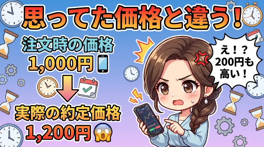 3.2 パターン②:約定タイミング失敗 「思ってた価格と違う」