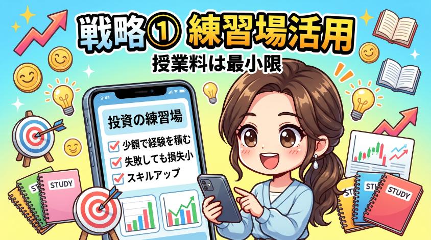 6.1　戦略①：「練習場」として使う（投資スキルの授業料）