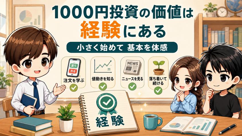 6.　1000円投資の本当の価値は「経験値」にある
