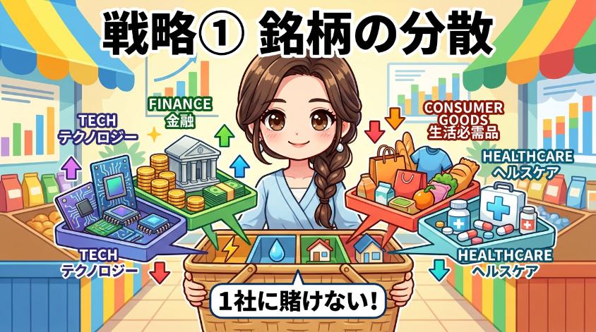 3.1　戦略①銘柄の分散：1社に賭けない「買い物カゴ」の作り方