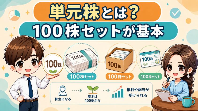 3.1　単元株とは「100株セット」のこと