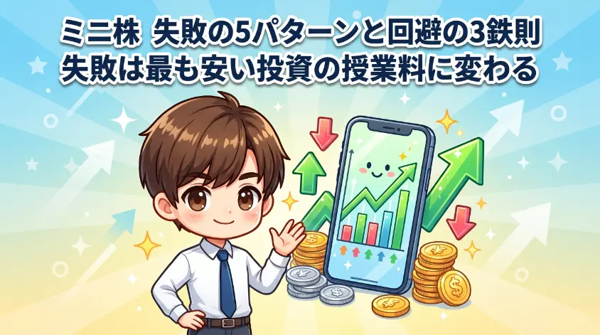 0_アイキャッチ_ミニ株失敗の5パターンと回避の3鉄則