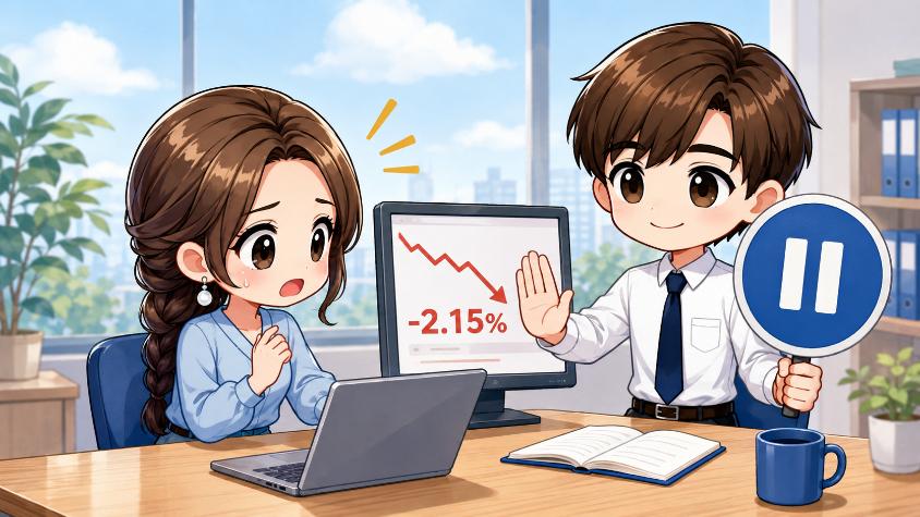 2.3　NG③　少し下がっただけで慌てて売る（狼狽売り）